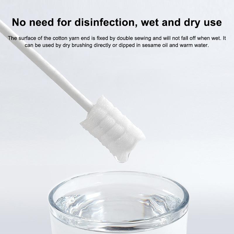 30 шт./кор. детский очиститель языка одноразовая марлевая зубная щетка бумажный стержень очиститель полости рта щетка для новорожденных уход за полостью рта палочка уход за зубами