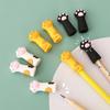 3pcs Cute Cat Paw Pencil Cap Set Silicone Touch Pen Cover for Multiple Shapes Stationery School Student