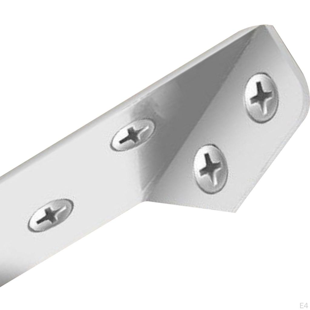 10 шт., угловые скобки из нержавеющей стали, угловые скобы, мебельные соединители для