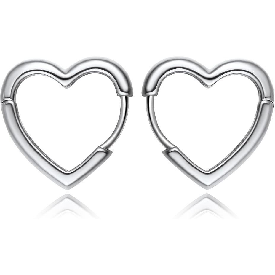 FindChic Hypoallergenic Small Star/Heart/Spike/Square Huggie Earrings for Women 14K Gold/Platinum Plated Cute Hoop Earrings Jewelry Gift for Her,