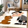 Mr. Bean's Adventure Themed Anti-Slip Rugs - Polyester Home Decor, Suitable for Bedrooms, Living Rooms, Doorways, Studios, and Decorations