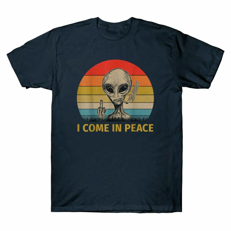 Alien Unisexs Area Peace 51 Come T Vintage Ufo Shirt Fuk I Retro In Smoking Tee