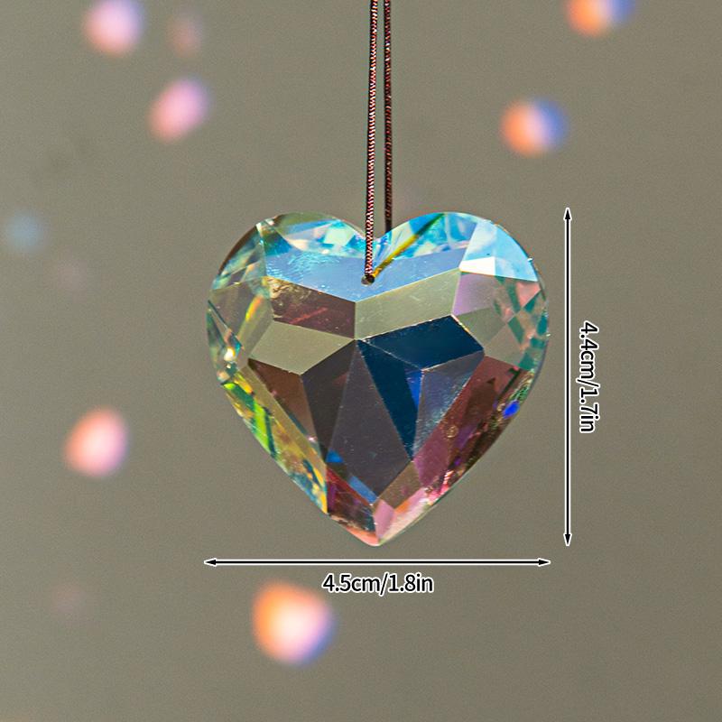 Crystal Suncatcher Moon Star Rainbow Sun Catcher Wind Chime Pendant Sun Catcher Pendants Outdoor Garden Yard Hanging Decor