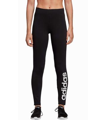 Женские леггинсы adidas с двойным линейным логотипом (FRU81), Черно-белый (ДП2386), Размер J/M (Японский размер M)