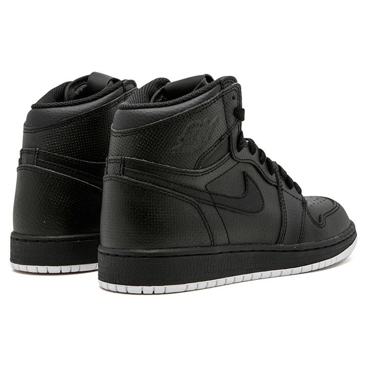 (GS) Air Jordan 1 Retro High OG 'Черный перфорированный' Детские 575441-002
