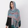 Winter Women Bufanda Jacquard Scarf  Printed Coquette Fashion Silky Long Shawl Ethnic Fringed Travel Scarves