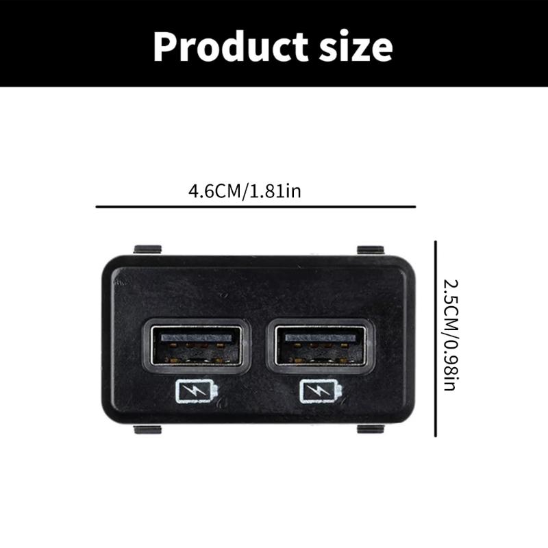 Пластиковый вспомогательный USB-разъем с интеллектуальной зарядкой, простой в установке, USB-адаптер для автомобилей