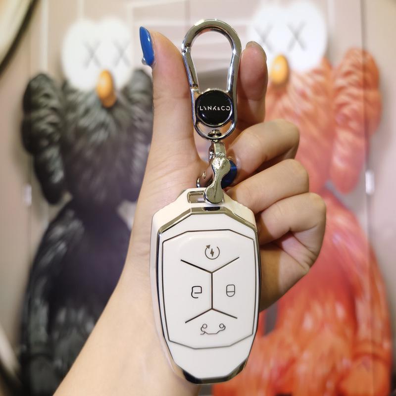 Lynk & Co 01/02/03 Key Case: Women's High-End New Energy Key Bag with Buckle