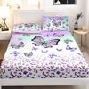 Красивый матрас с узором бабочек, трехпредметный комплект постельного белья с цифровой печатью, для взрослых и детей