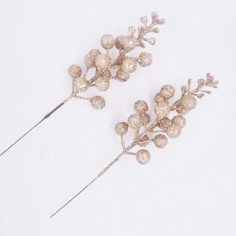 10pcs Christmas Decoration Artificial Berry Bouquet Xmas Tree Ornaments for Home Decor New Year 2026 Party Supplies Accessoriees