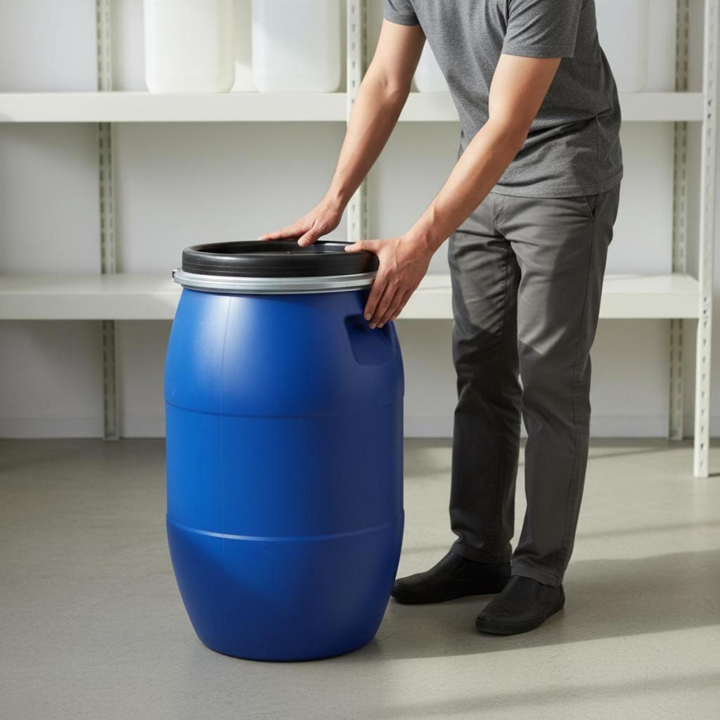 Пластиковая бочка для ферментации 50 л HDPE, прочная, с защитой от пролива