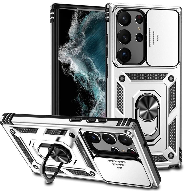 Подходит для Samsung S23 Ultra Чехол для мобильного телефона Sergeant с кольцом, с выдвижным окошком, A34 5G, два в одном, чехол с защитой от падения