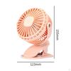 Clip on Fan Quiet USB Small with Mini for Climbing Outdoor Home White