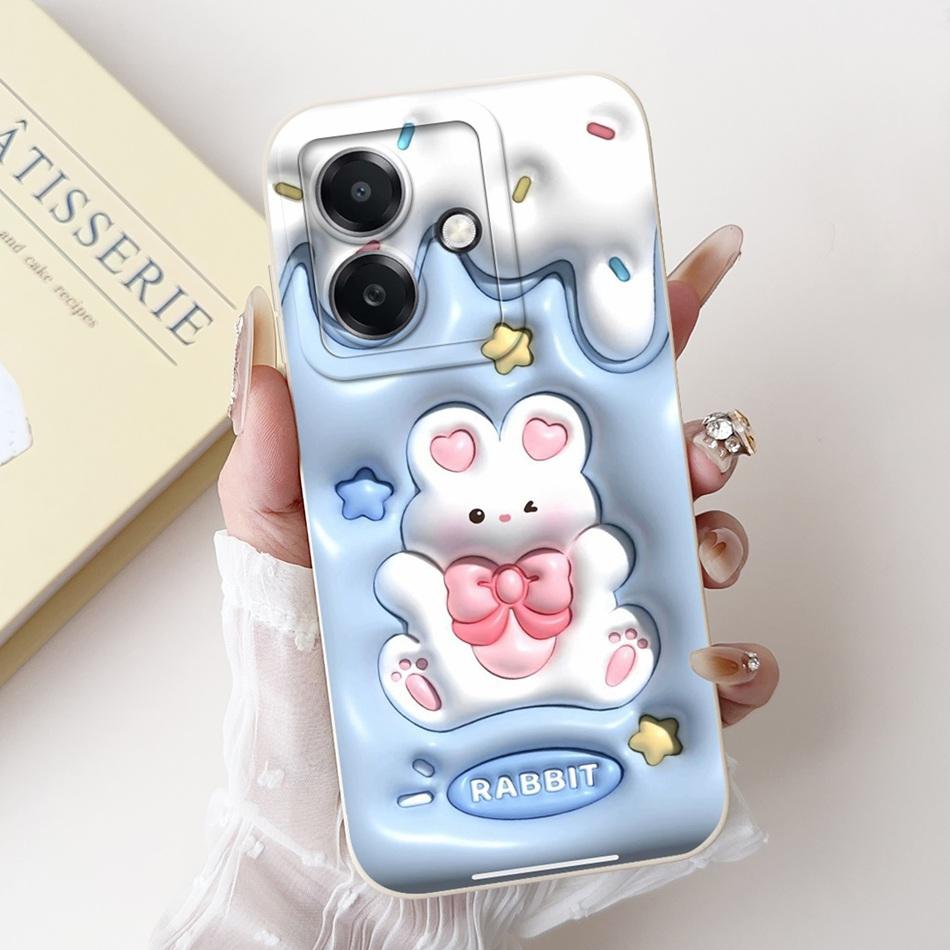 Для Oppo A3x A3 Pro Глобальный Милый Мультяшный Чехол-Животное Для Oppo A3 5G 4G A 3X A3Pro Желейный Силиконовый Ударопрочный Мягкий Чехол