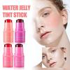 Milk Cooling Water Jelly Tint, Water Jelly Tint Stick, Milk Jelly Tint Jelly Blush Stick, Sheer Lip & Cheek Stain Buildable Watercolor Finish