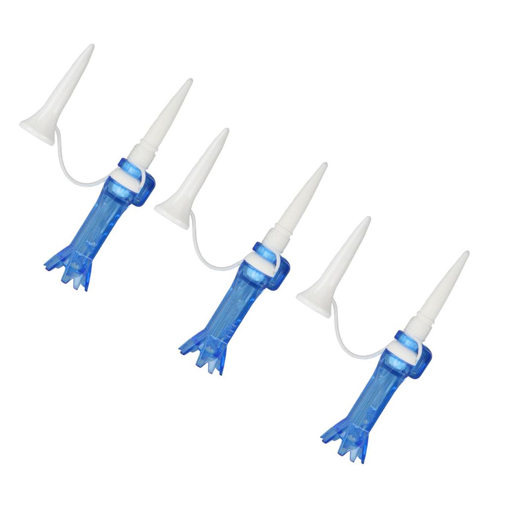 3pcs Flexible Golf Tees Set with 8 Claws Wear Resistance Portable Golf Training Ball Tees
