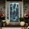 Halloween Series Horror Glass Window Wall Sticker Decoration Horror Haunted House Glass Sticker Props Holiday Party Accessories