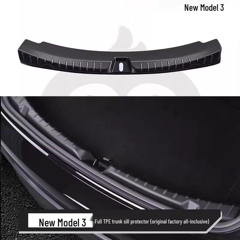 Накладки на порог багажника Tesla Model Y/3 - Высококачественный апгрейд для обновленных моделей