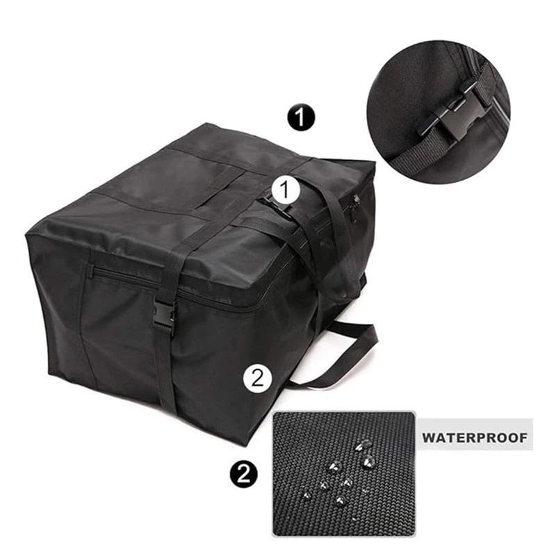 Cloth Capacity Large Thick Oxford Storage Bag Clothes Blanket Sorting Pouch Moving Packing Travel Checked Luggage Storage Access