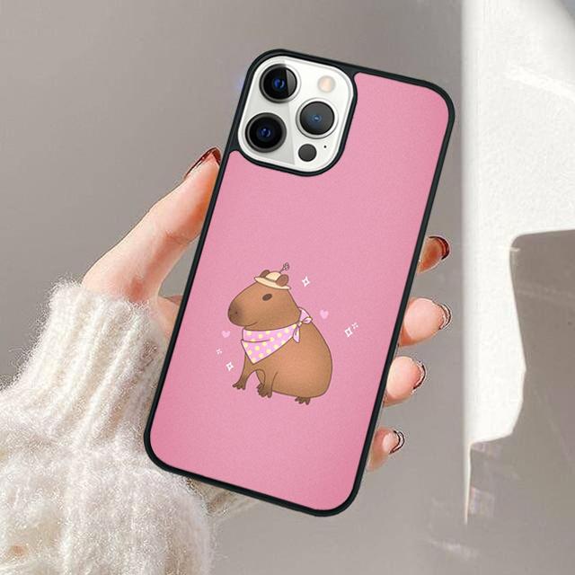 Чехол для телефона с животным Капибарой для Apple iPhone 17 Air Pro Max Plus Чехол для iPhone 17 Air 14 15 16 13 12 Max Чехол