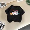 2-13Y Children T-shirt Cat Printed Kids Clothes 100% Cotton T-shirt Tops Tee Boys Girls Baby Tee