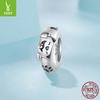 Playful Puppy Silicone Positioning Bead Spacer S925 Sterling Silver Cute Pet Bracelet Bead Spacer