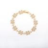 Flower four-leaf clover bracelet micro-inlaid zircon temperament bracelet women's high-end petal hand jewelry