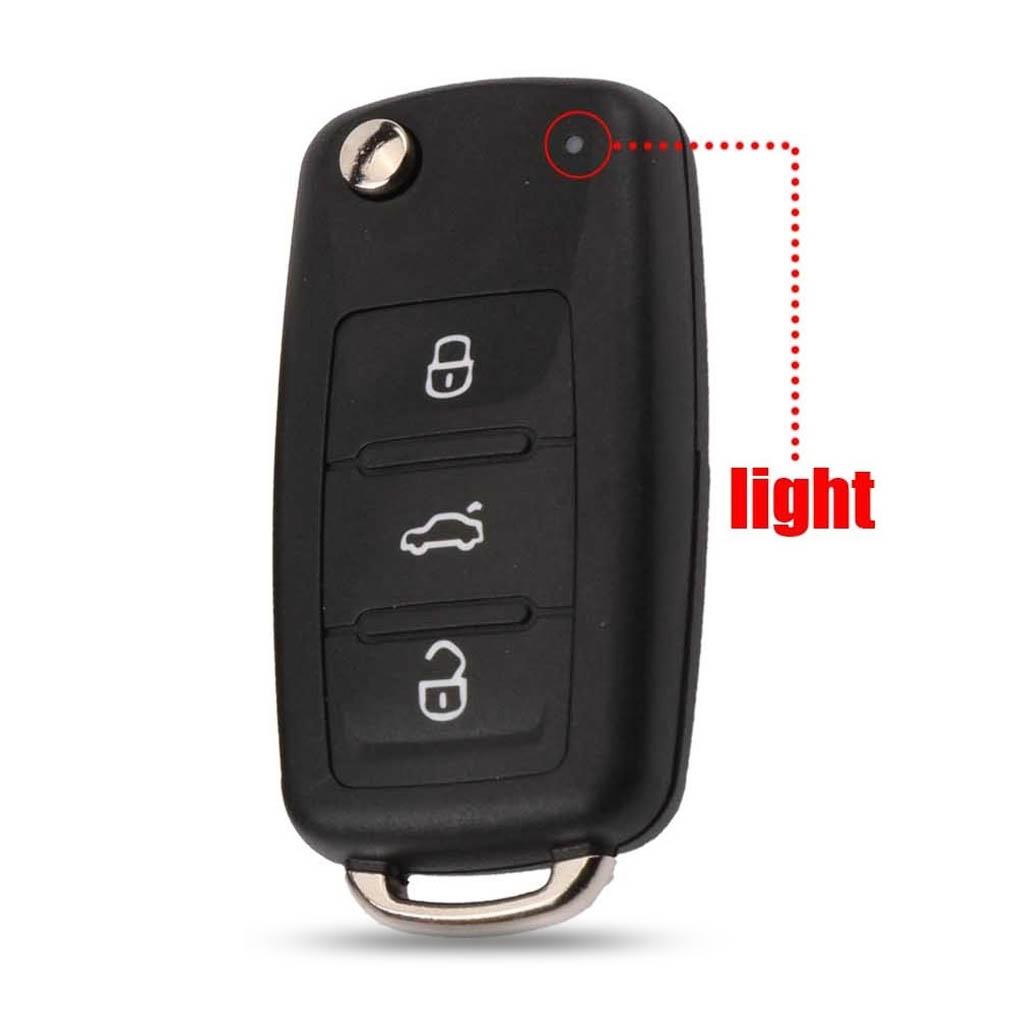 Jingyuqin 10 шт. складной дистанционный автомобильный чехол для ключей с откидной крышкой для нового VW Volkswagen Transporter Polo GOLF 2 кнопки