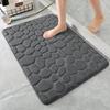 Home Cobblestone Embossed Door Carpet Door Mat Bathroom Simple Wind Absorbent Foot Mat Bathroom Non-Slip Mat Floor Mat