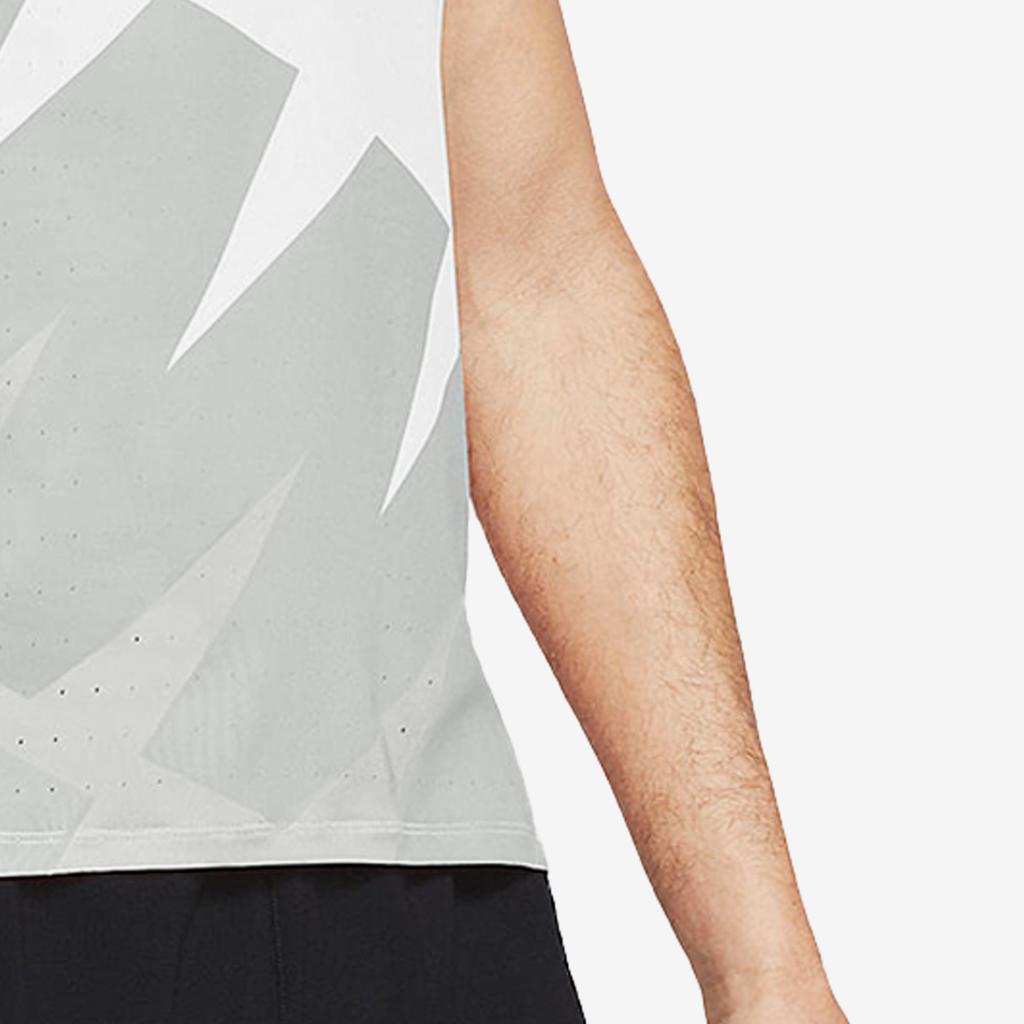 Nike Tank Tops Men's White Crew Neck Moderate Halter Neck CW1253-100