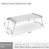 Outdoor Mini Folding Table Stainless Steel Camping Tea Table Portable Barbecue Accessories Multi Purpose Splicing Design