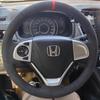 Для Honda CR-V CRV 2012-2016 Ручная прошивка Нескользящая Износостойкая Замшевая Накладка на руль автомобиля