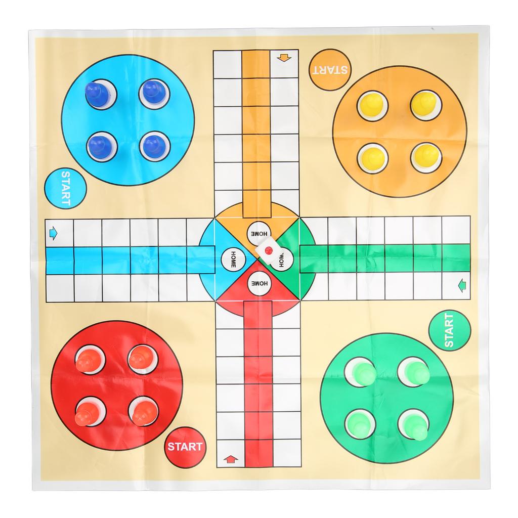 Children Fun Board Game Chess Set Plastic Portable Wear Resistance Chessboard Game Toy for Party Type 3