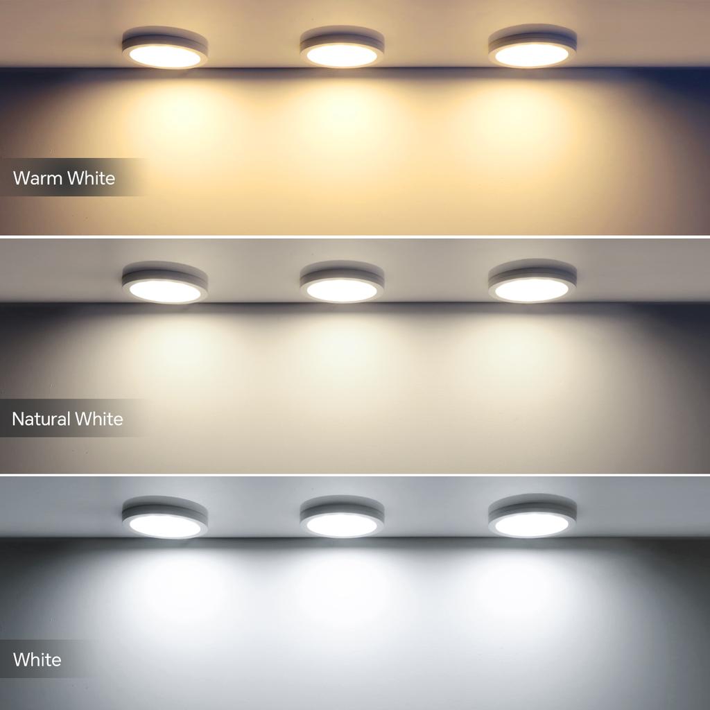 Ultra-Thin 5W LED Ceiling Panel Lights Dimmable Touch Sensor Cabinet Light For Closet, Display Shelf, Cabinet