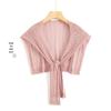 Summer Ice Silk Sun Protection Shawl: Lightweight Knitted Shoulder Protector & Scarf