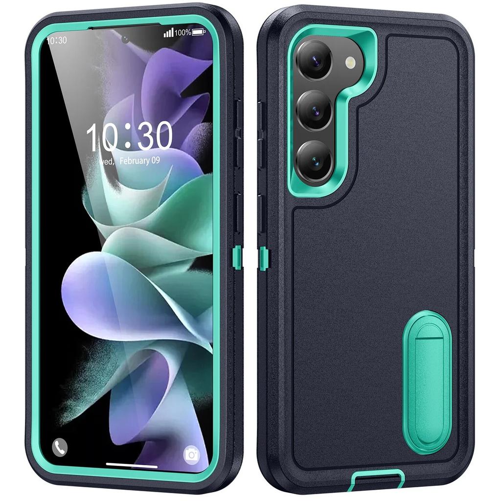 Best Protection Fashion Case for Samsung Galaxy S24 Ultra S23 Plus S22 S 23 22 24 5G Shockproof Kickstand Hard Armor Cases