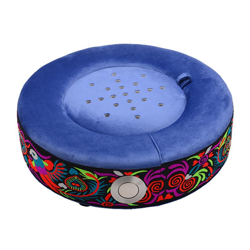 Портативный табурет для моксотерапии из массива дерева и набор подушек для терапии бедер, живота и спины