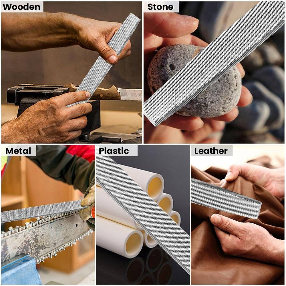 High Carbon Steel Hand File 8 Inch Metal File New Files Tools Metal Wood and Stone