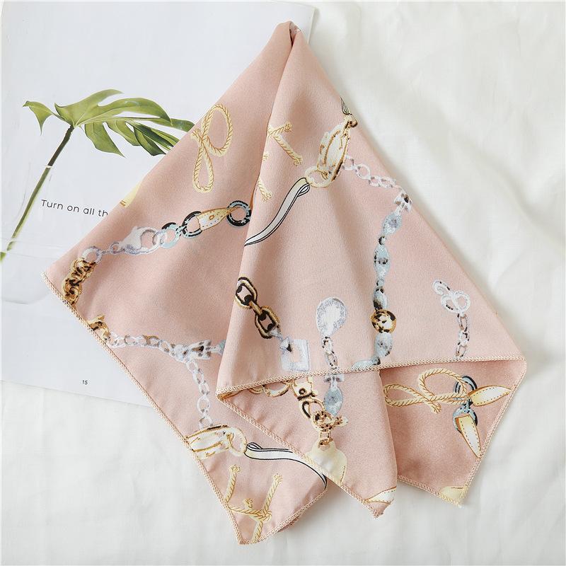 50 * 50 см шелковые шарфы весна и осень универсальное украшение профессиональные маленькие квадратные шарфы защита шеи связывающая сумка