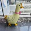 4D Мультяшный Фольгированный Шар Слон на Подставке с Колесами Ходячий Шар для Детского Дня Рождения Украшение для Праздника Рождения Ребенка