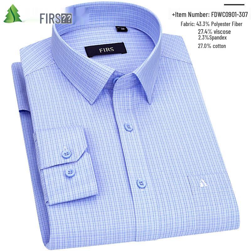 Мужская рубашка FIRS в стиле business casual с длинным рукавом