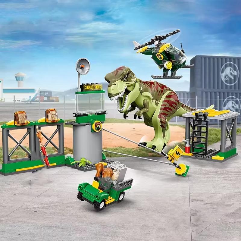 Third Party Compatible Sets Dinosaur World Park Series Building Blocks 76949 Giganotosaurus Allosaurus Toys