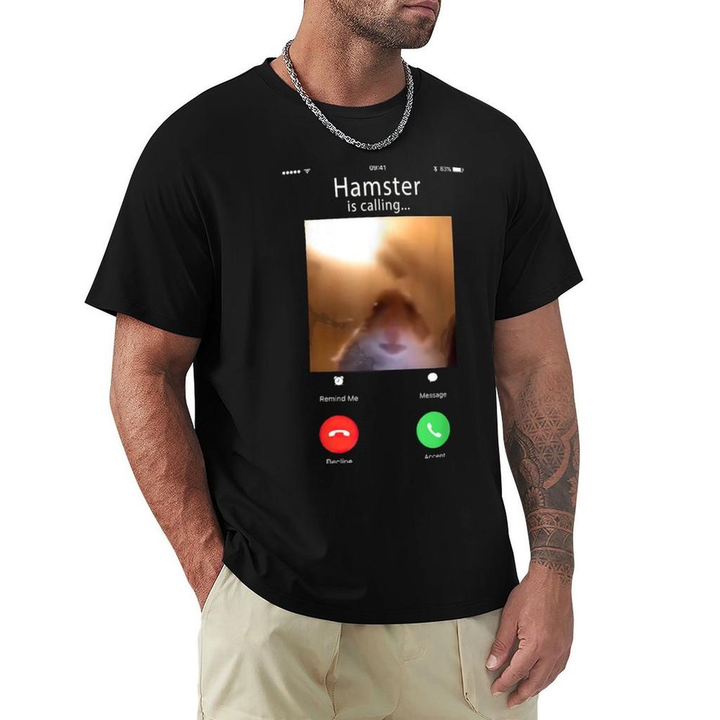 dank meme hamster staring front camera hamster calling TShirt graphic t shirts for Unisex TShirt