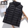 FASHION2024 Зимняя распродажа Легкий пуховый жилет с воротником-стойкой Жилет короткий, большого размера, облегающий жилет Пуховик женский жилет Одежда