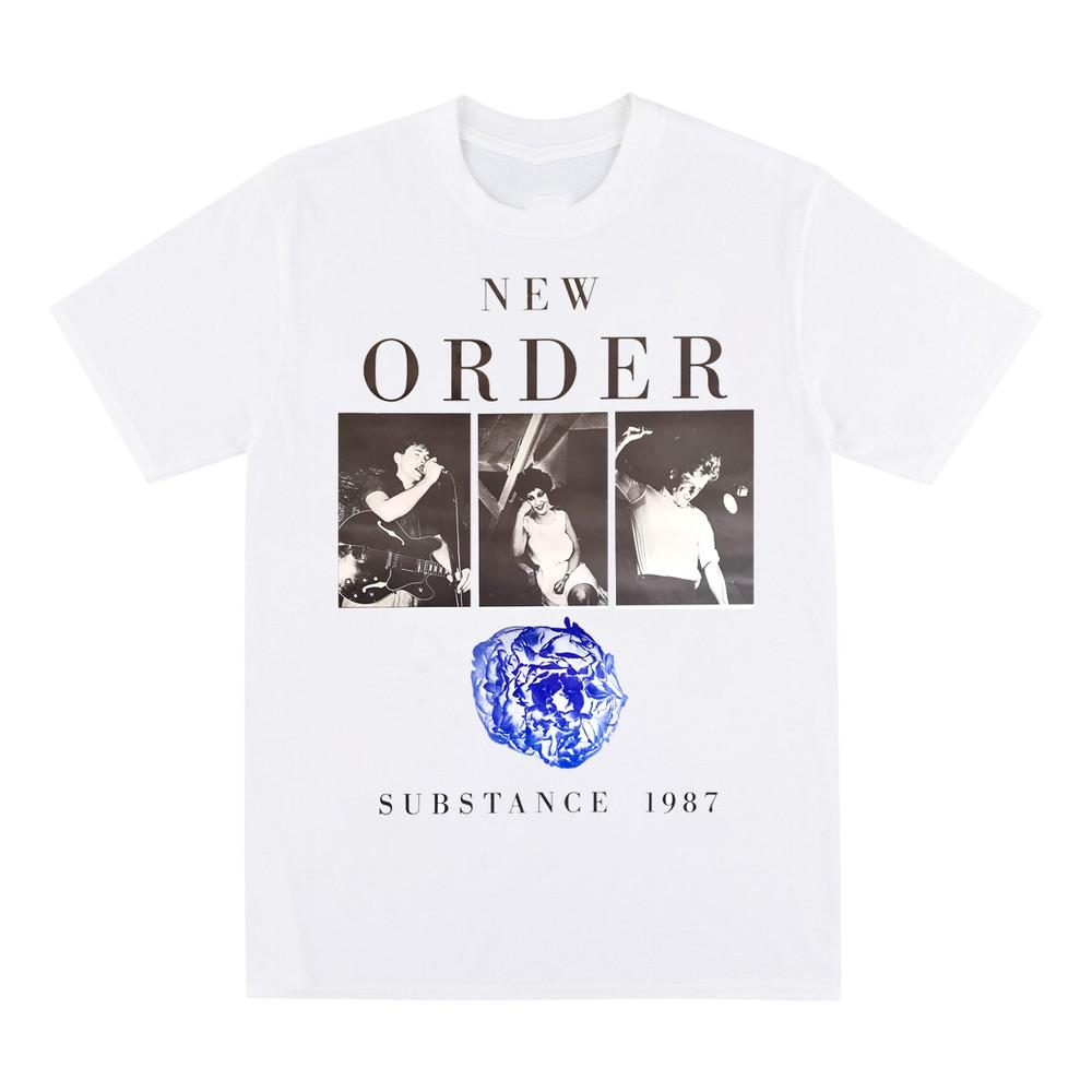 New Order - Substance 1987 Футболка с коротким рукавом Белая Унисекс S-2345XL 1H0230 Унисекс Футболка