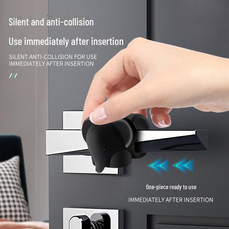 Силиконовый противоударный стопор дверной ручки для ванной комнаты