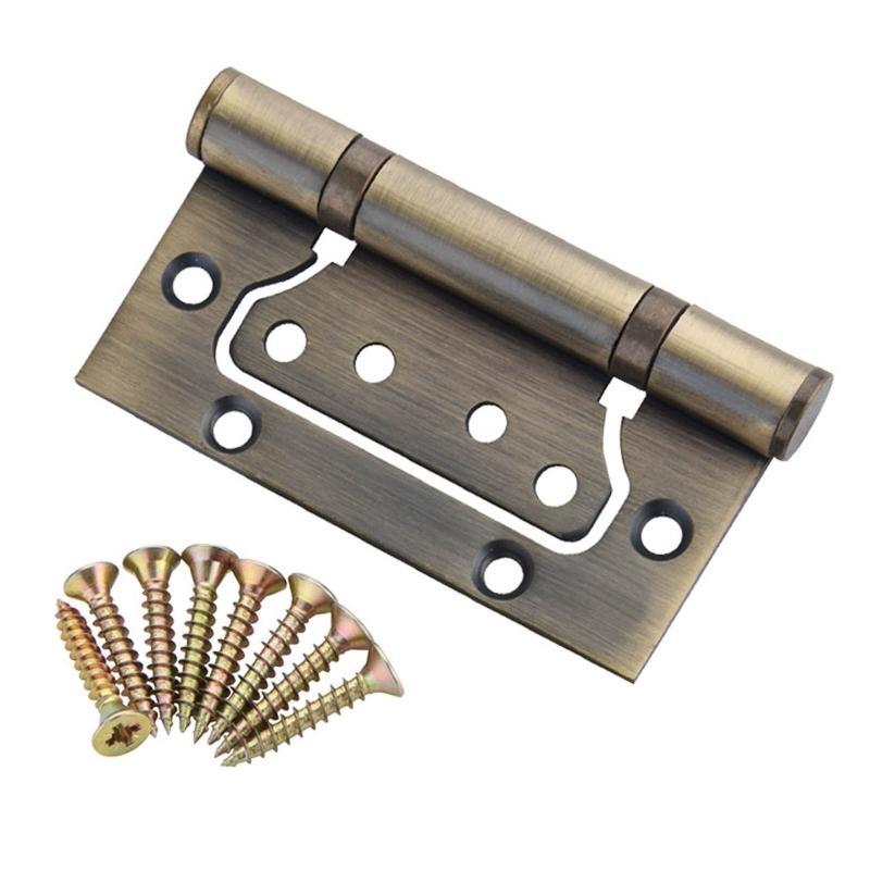 Wooden Door Thickened 304 Stainless Steel Mother Hinges Furniture Hardware Slotted Mute 5 Inch Hinge with Screws