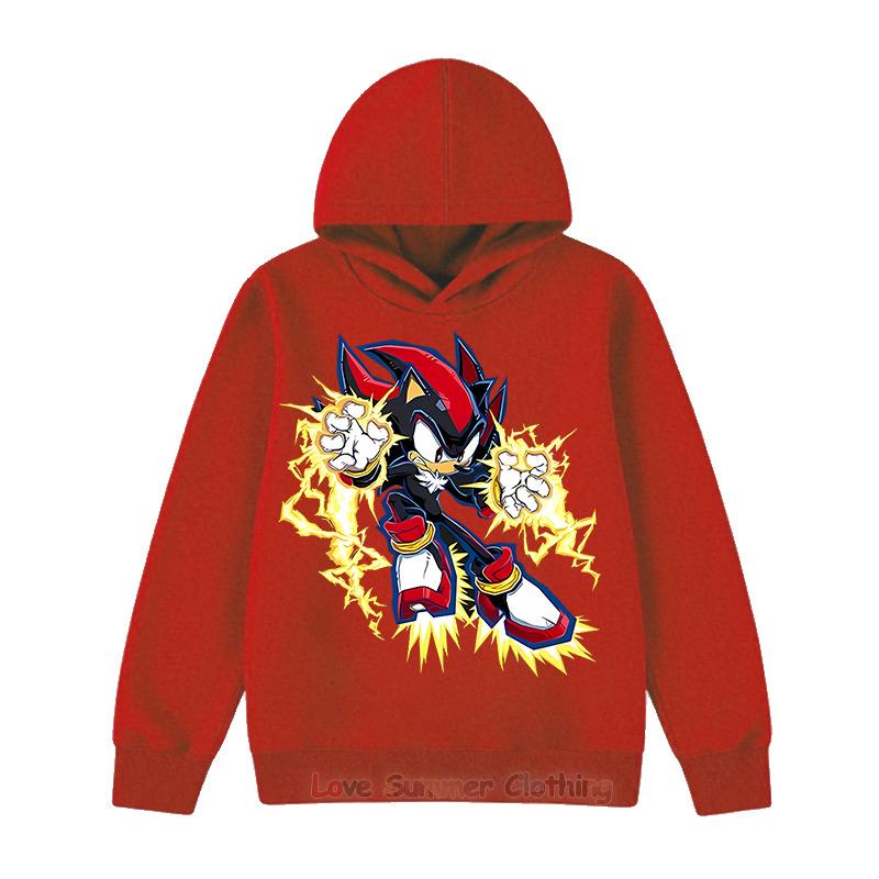 Худи Shadow Casual для мальчиков 4-14 лет, толстовка для подростков, графический принт ежа HD, пуловер для мальчиков, унисекс, осеннее худи для девочек, полиэстер