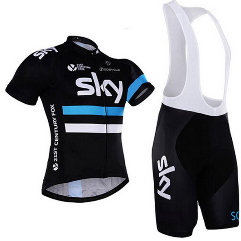 Men Women Cycling Jersey Bib Shorts Set Breathable Mountain Road Bike Outfit