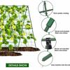 Foldable A-Frame Garden Trellis with Net,Supports Cucumbers,Tomatoes,Zucchini In Raised Beds